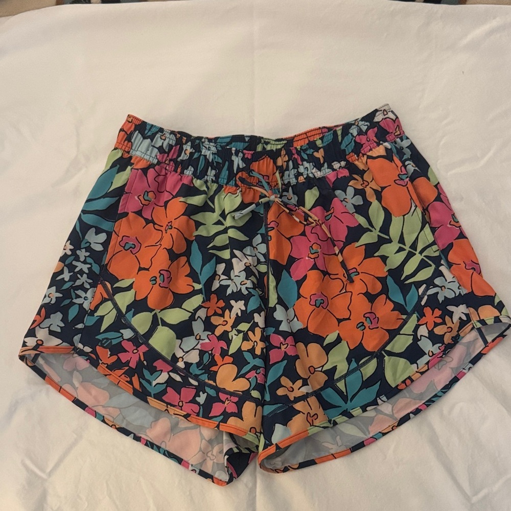 Floral Athletic Shorts for Women